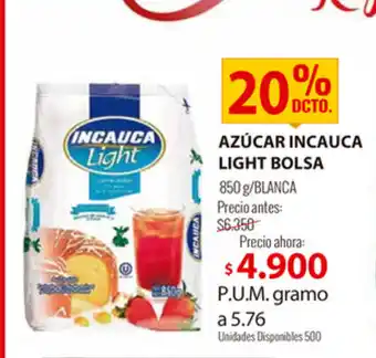 MercaCentro Azucar Incauca Light Bolsa 850g oferta