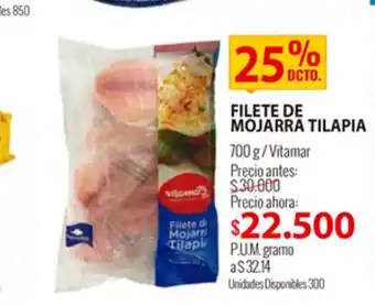 MercaCentro Filete de Mojarra Tilapia 700g oferta