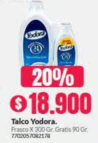 Droguería Alemana Talco Yodora 300gr oferta