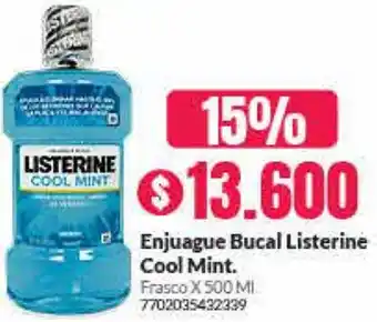 Droguería Alemana Enjuague Bucal Listerine Cool Mint 500ml oferta