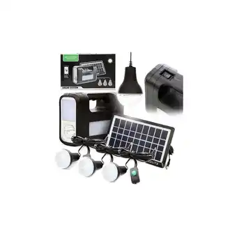 Falabella Kit panel solar gdlite newgd8017 bombillos lámpara oferta