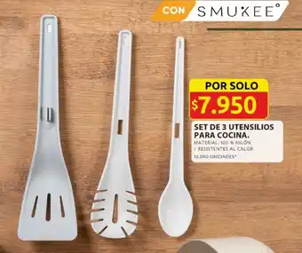 Ara SMUKEE SET DE 3 UTENSILIOS PARA COCINA oferta