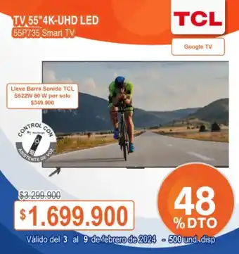 Alkosto TCL TV 55"4K-UHD LED oferta