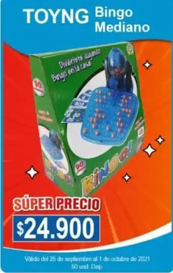 Alkosto Toyng Bingo Mediano oferta