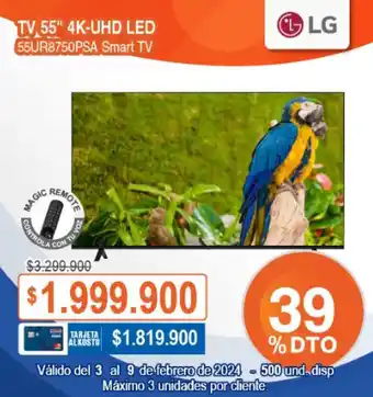 Alkosto LG TV 55" 4K-UHD LED oferta