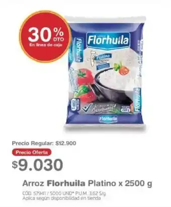 Makro Arroz Florhuila Platino x 2500 g oferta