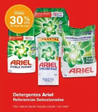 Makro Detergentes Ariel Referencias Seleccionadas oferta