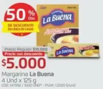 Makro Margarina La Buena 4x125g oferta