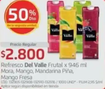 Makro Refresco del Valle Frutal 946ml oferta