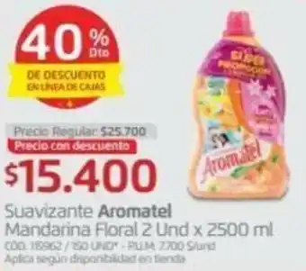 Makro Suavizante Aromatel Mandarina Floral 2x2500ml oferta