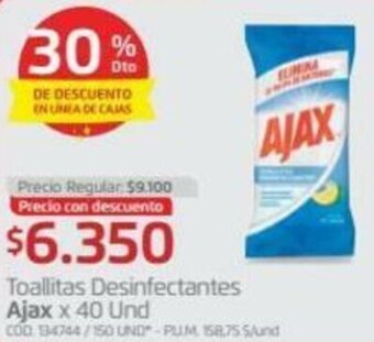 Makro Toallitas Desinfectantes Ajax 40 und oferta