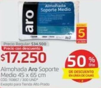 Makro Almohada Aro Soporte Medio 45x65cm oferta