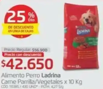 Makro Alimento Perro Ladrina Carne Parrilla/Vegetales 10kg oferta