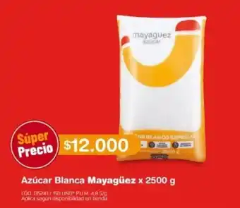 Makro Azúcar Blanca Mayagüez x 2500 g oferta