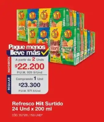 Makro Refresco Hit Surtido 24 und x 200 ml oferta
