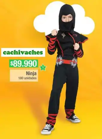 Jumbo Cachivaches Ninja 180 unidades oferta