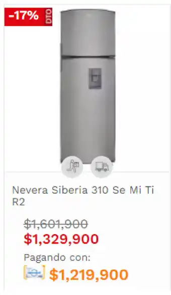 Easy Nevera Siberia 310 Se Mi Ti R2 oferta