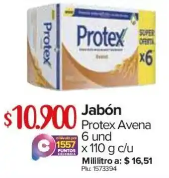 Super Inter Jabón Protex Avena 6 Und x 110g oferta