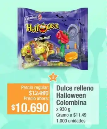 Jumbo Dulce Relleno Halloween Colombina 930g oferta