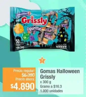 Jumbo Gomas Halloween Grissly 300g oferta