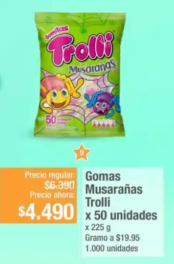 Gomas Musarañas Trolli 50 unidades x 225g