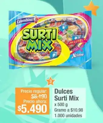 Jumbo Dulces Surti Mix 500g oferta