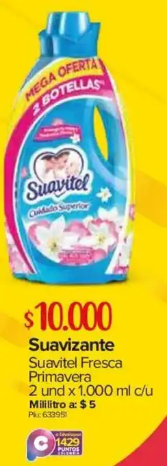 Super Inter Suavizante Suavitel Presca Primavera 2 Undx 1.000ml oferta
