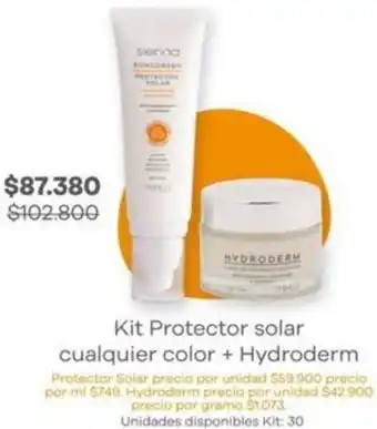 Alkomprar Kit Protector solar cualquier color + Hydroderm oferta