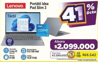 Alkomprar Lenovo Portátil Idea Pad Slim 3 oferta