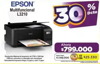 Alkomprar EPSON Multifuncional L3210 oferta