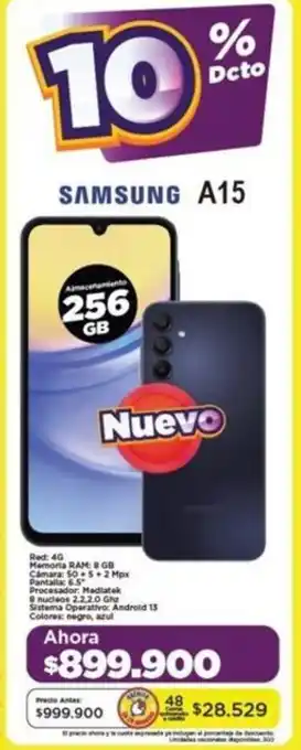 Alkomprar SAMSUNG A15 256GB oferta