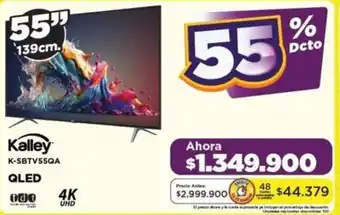 Alkomprar Kalley K-SBTV55QA QLED 4K UHD 55" 139cm oferta