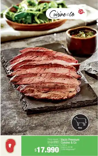 Jumbo Vacío Premium Cuisine & Co x 500g oferta