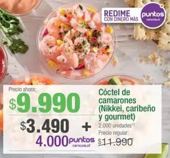 Jumbo Cóctel de camarones oferta