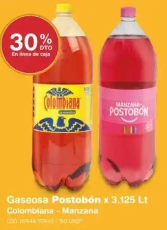 Makro Gaseosa Postobón x 3.125lt oferta