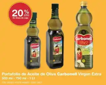 Makro Portafolio de Aceite de Oliva Carbonell Virgen Extra 500ml/750ml/1lt oferta