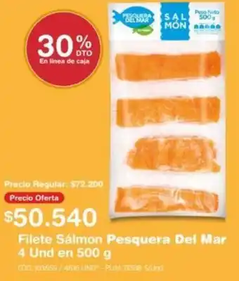 Makro Filete Sálmon Pesquera Del Mar 4 Und en 500g oferta