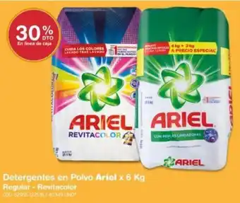 Makro Detergentes en Polvo Ariel x 6kg oferta