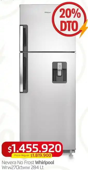 Makro Nevera No Frost Whirlpool Wrw27Cktww 284lt oferta