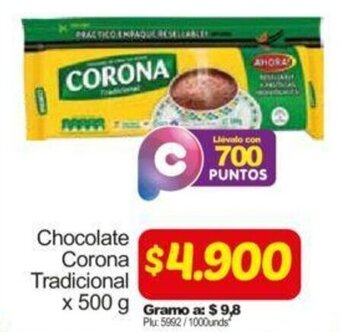 Surtimax Chocolate Corona Tradicional 500g oferta