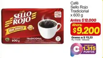 Surtimax Café Sello Rojo Tradicional 600g oferta