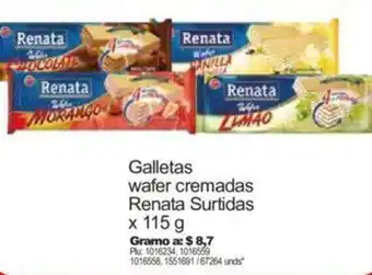 Surtimax Galletas Wafer Cremadas Renata Surtidas 115g oferta