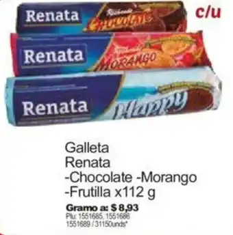 Surtimax Galleta Renata Chocolate-Morango-Frutilla 112g oferta
