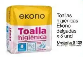 Surtimax Toallas Higiénicas Ekono Delgadas 8 und oferta