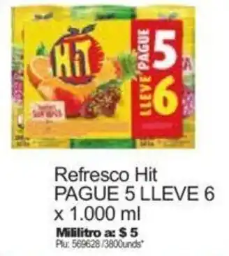 Surtimax Refresco Hit Pague 5 Lleve 6 1.000ml oferta