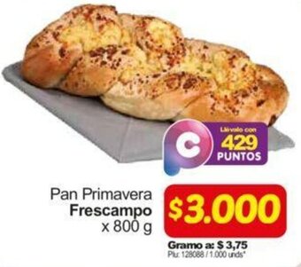 Surtimax Pan Primavera Frescampo 800g oferta