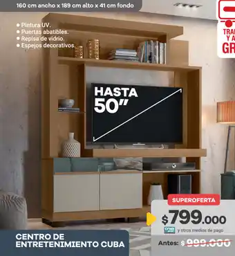 Muebles Jamar Centro de Entretenimiento Cuba oferta