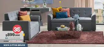 Muebles Jamar Sofá 2 Ptos. Bruce oferta