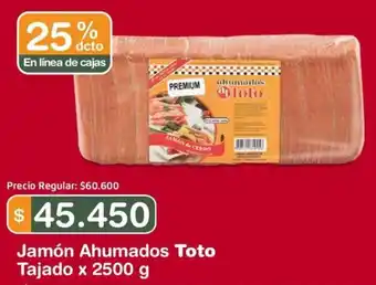 Makro Jamón Ahumados Toto Tajado x 2500g oferta
