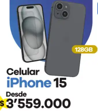 Éxito Celular iPhone 15 oferta